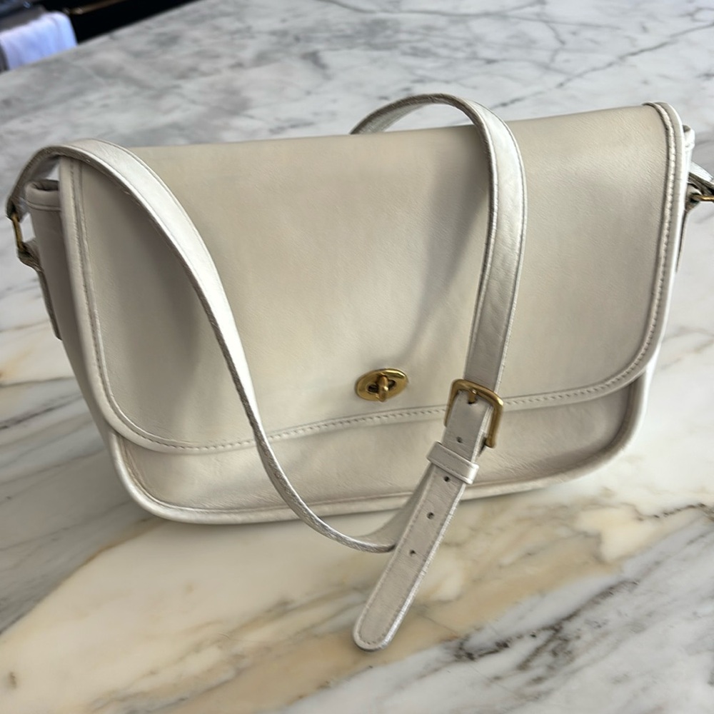 Vintage Coach City Bag Bone